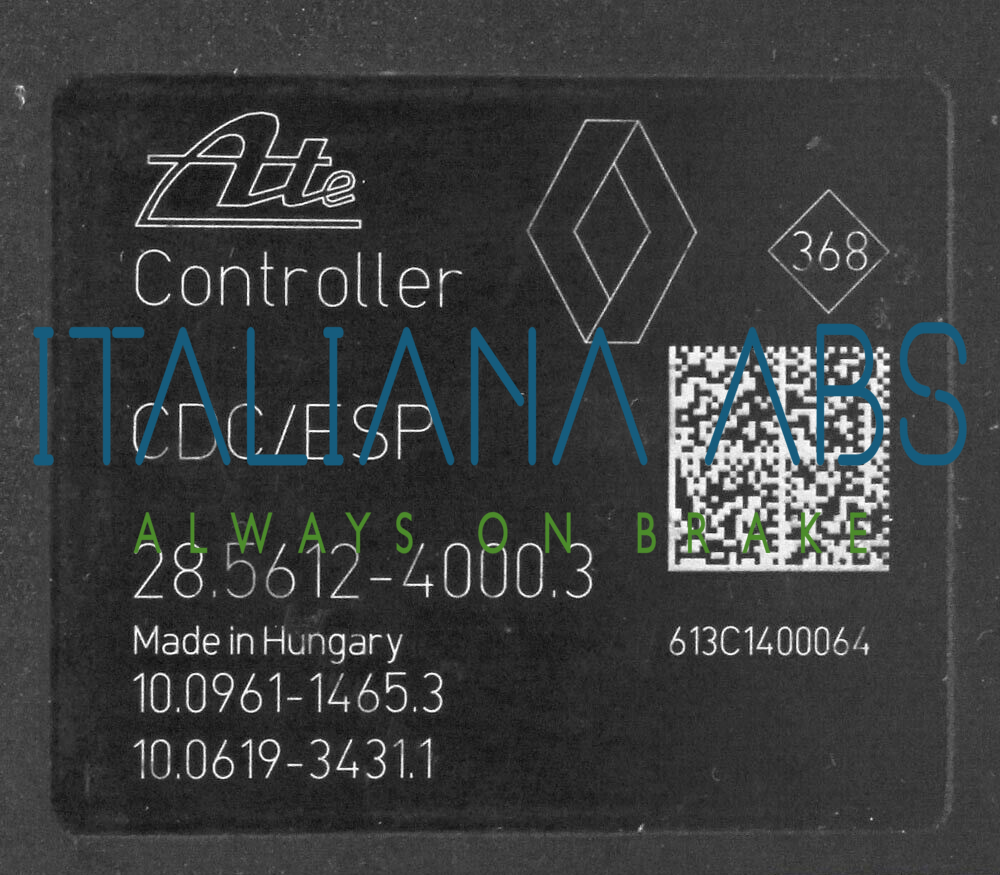 Centralina ABS RENAULT, codici identificativi: 10021206414 476602374R 10096114653