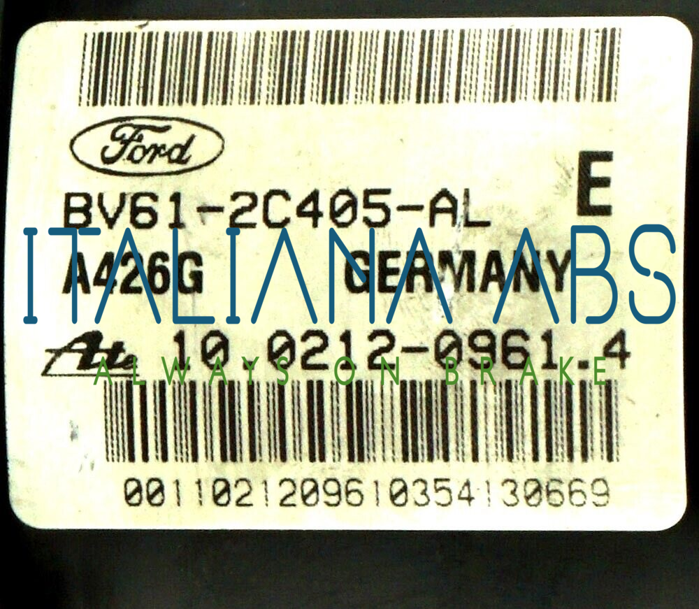 Centralina ABS FORD, codici identificativi: 10021209614 BV612C405AL 10096101993