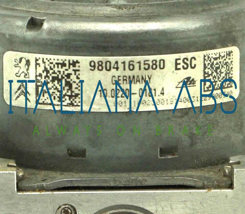 Centralina ABS CITROEN, codici identificativi: 10022001814 9804161580 10091511763