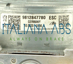 Centralina ABS PEUGEOT, codici identificativi: 10091539453 9812847780 10022004964