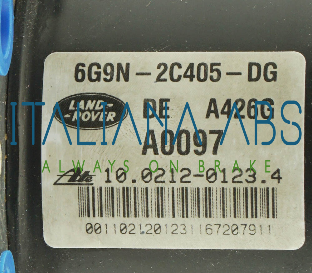 Centralina ABS Land Rover, codici identificativi: 10092632053 6G9N2C405DG