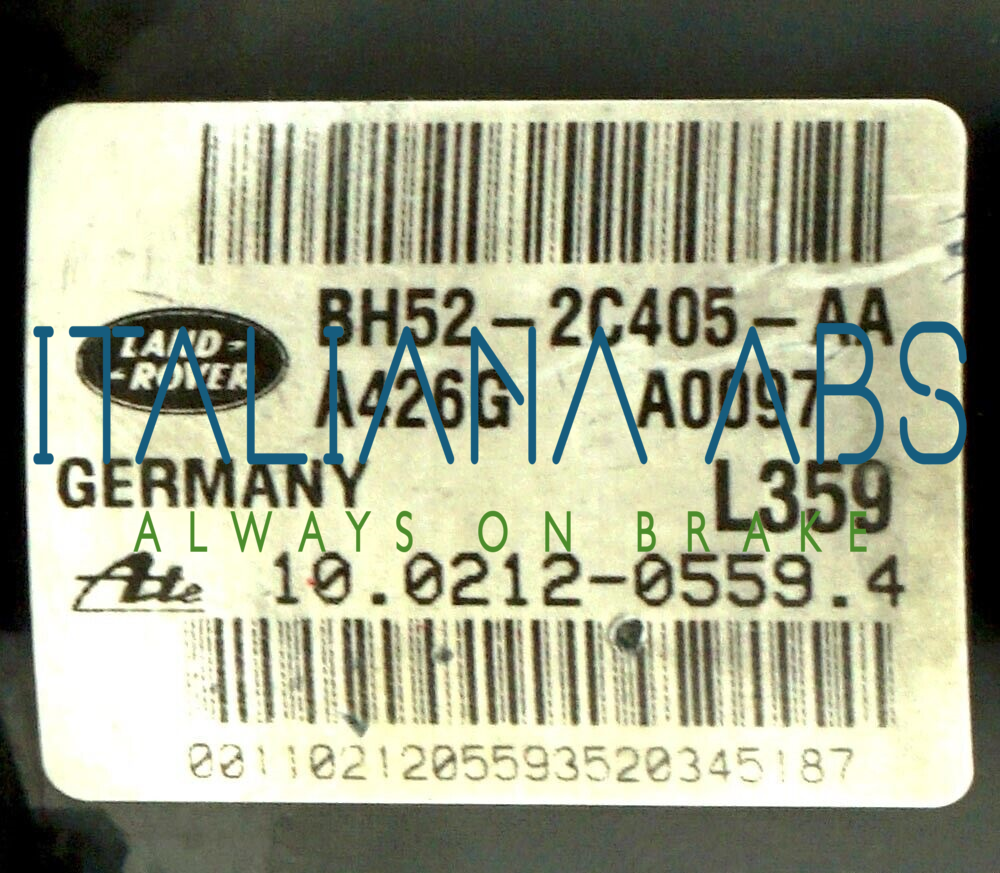 Centralina ABS Land Rover, codici identificativi: 10092632123 BH522C405AA