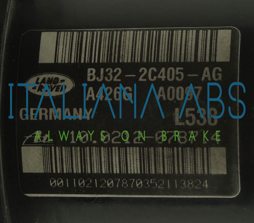 Centralina ABS Land Rover, codici identificativi: 10092632283 BJ322C405AG