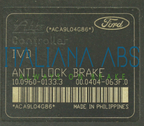 Centralina ABS FORD, codici identificativi: 10096001333 9V412C405CA 10020603984