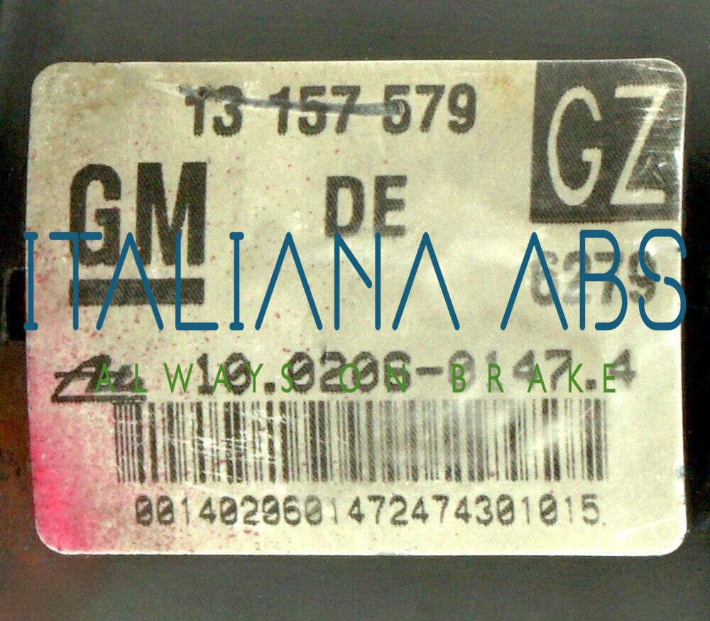 Centralina ABS OPEL, codici identificativi: 10096005333 13157579 10020601474