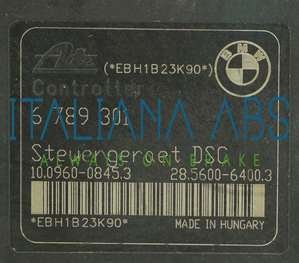 Centralina ABS BMW, codici identificativi: 10096008453 6789301 34516789300