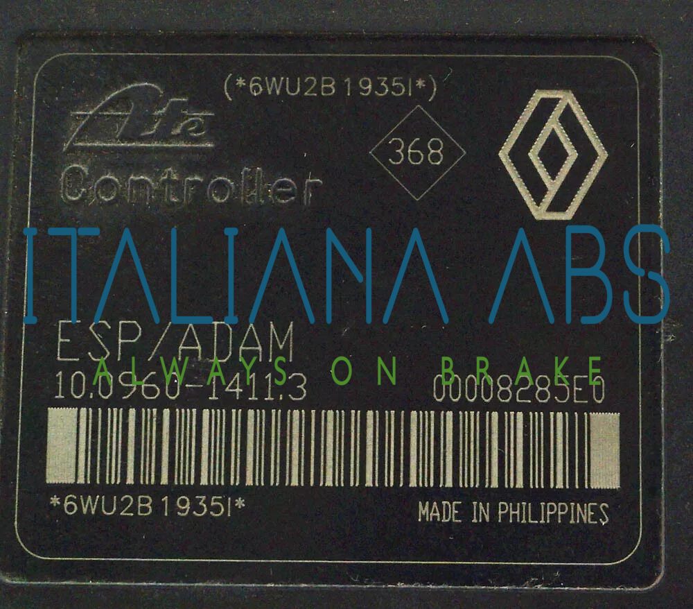 Centralina ABS RENAULT, codici identificativi: 10096014113 8200053423B