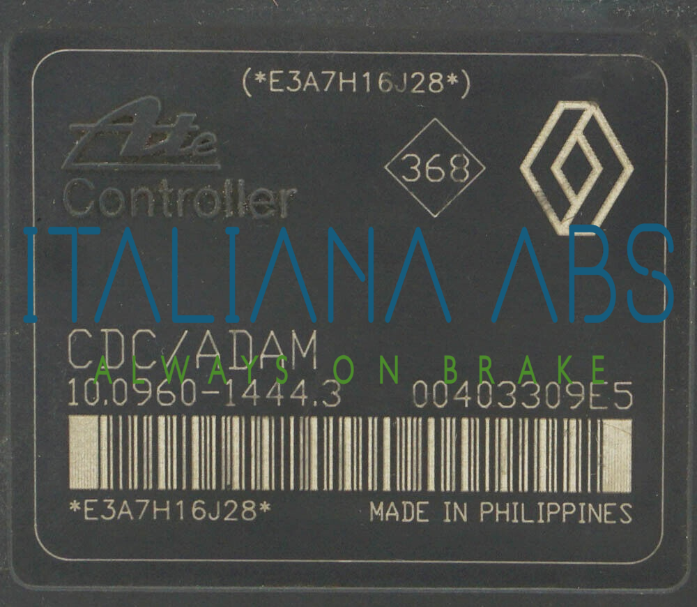 Centralina ABS RENAULT, codici identificativi: 10096014443 8200808145 10020603464