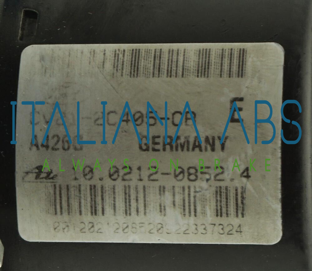 Centralina ABS FORD, codici identificativi: 10096101873 CV212C405CB 10021208524