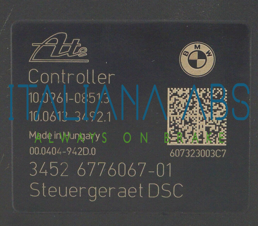 Centralina ABS BMW, codici identificativi: 10096108513 3452 6776067 34516776066