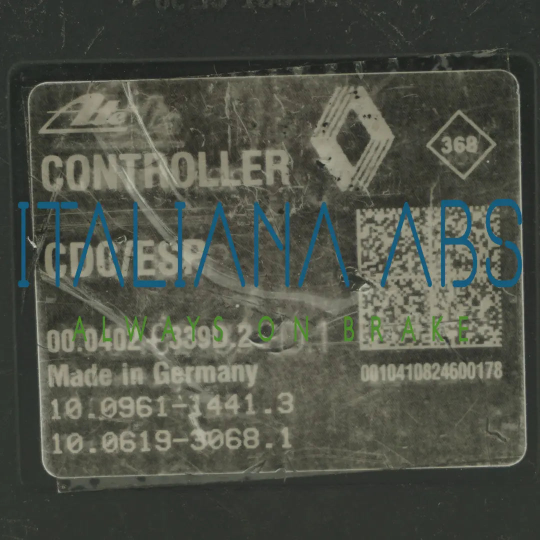 Centralina ABS RENAULT, codici identificativi: 476601523R 10096114413 10021203594