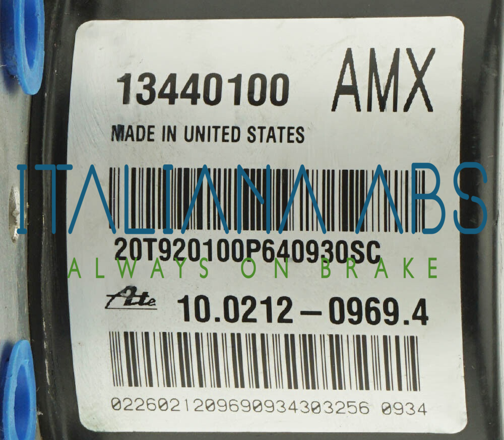 Centralina ABS OPEL, codici identificativi: 10096145473 10021209694 13440100 AMX