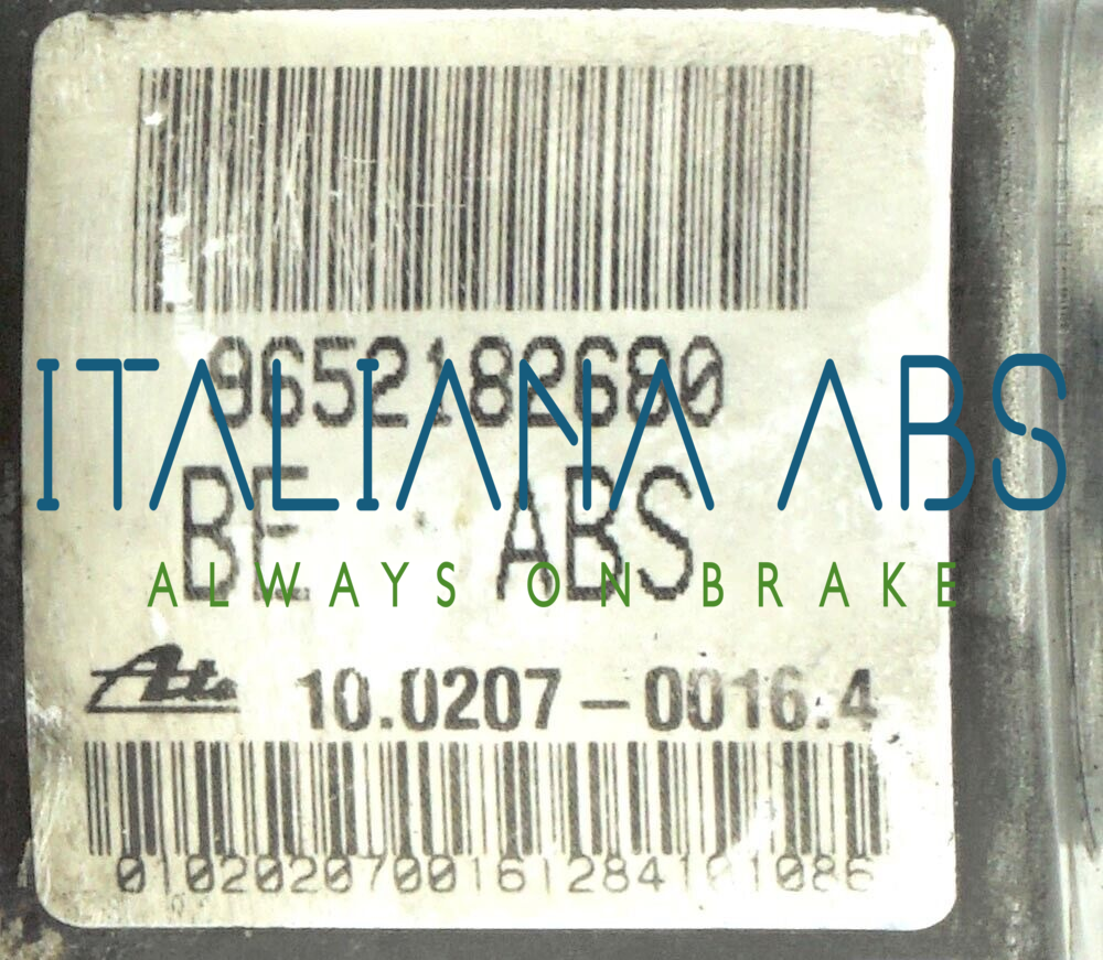 Centralina ABS CITROEN, codici identificativi: 10097011183 9652182680 10020700164