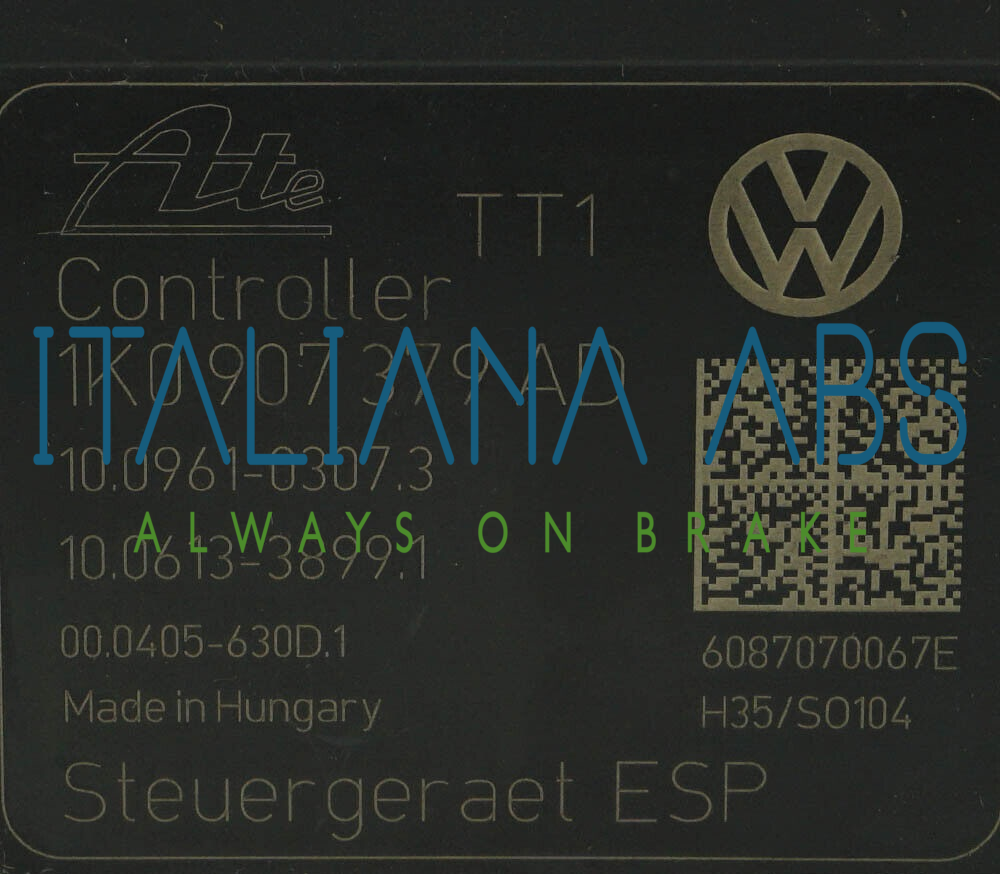 Centralina ABS VW, codici identificativi: 1K0614517BD 1K0907379AD 10096103073