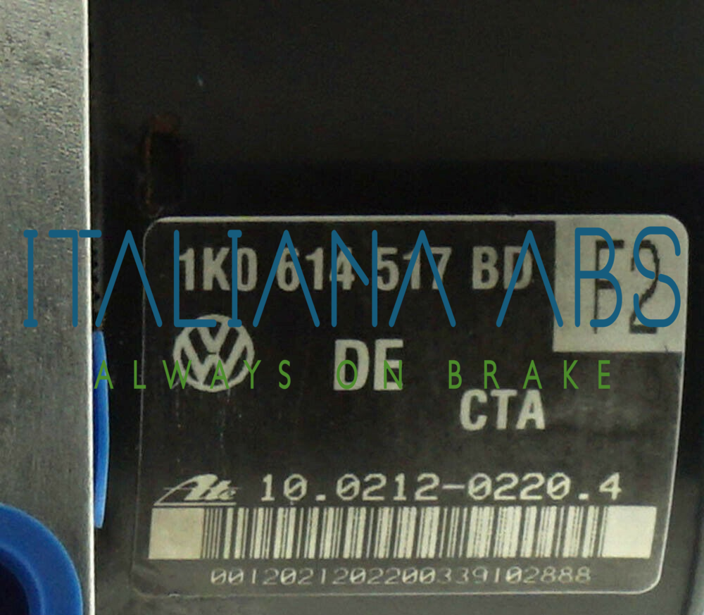 Centralina ABS VW, codici identificativi: 1K0614517BD 1K0907379AD 10096103073