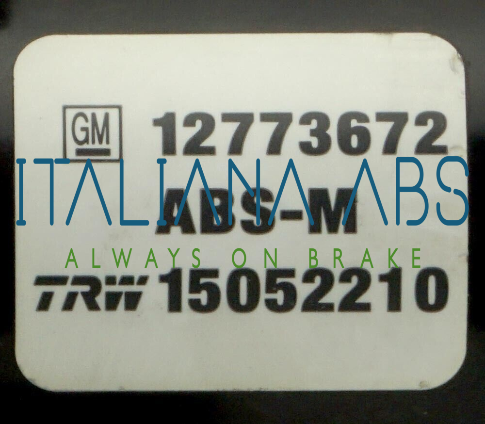 Centralina ABS SAAB, codici identificativi: 12773672 15052210 15113910 15052210