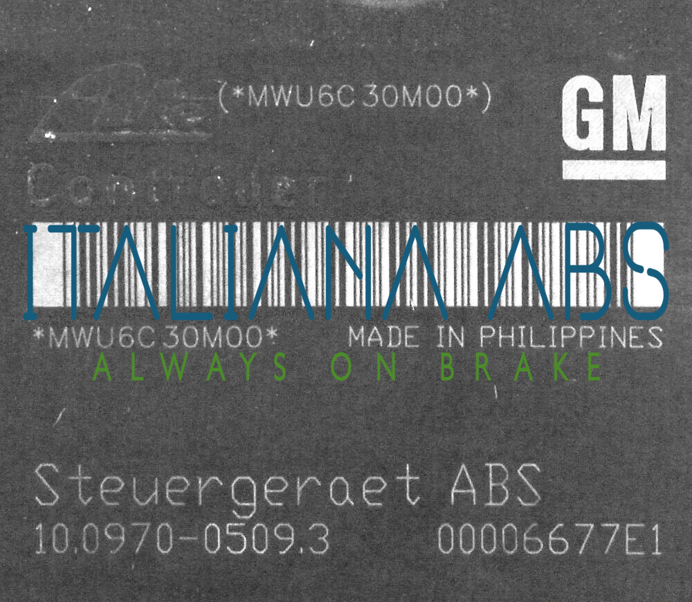 Centralina ABS OPEL, codici identificativi: 13157576 HA 10097005093 10020700244