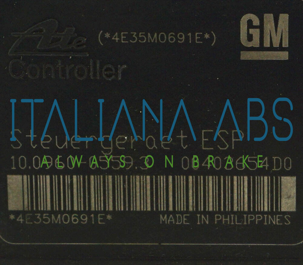 Centralina ABS OPEL, codici identificativi: 13234911 AS 10020602484 10096005593