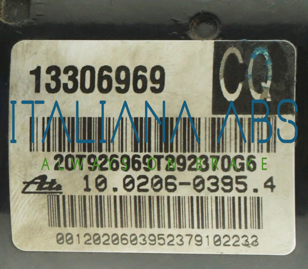 Centralina ABS CHEVROLET, codici identificativi: 13306969 CQ 10020603954 10096045063