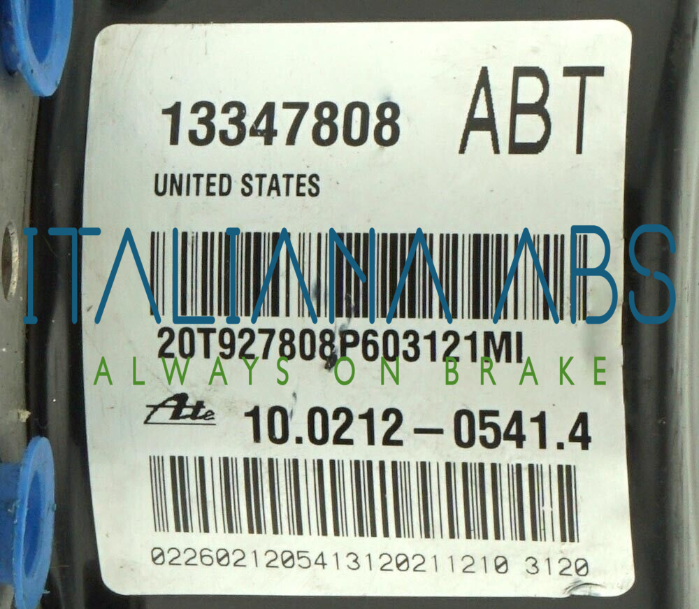 Centralina ABS OPEL, codici identificativi: 13347808 ABT 10021205414 10096145213