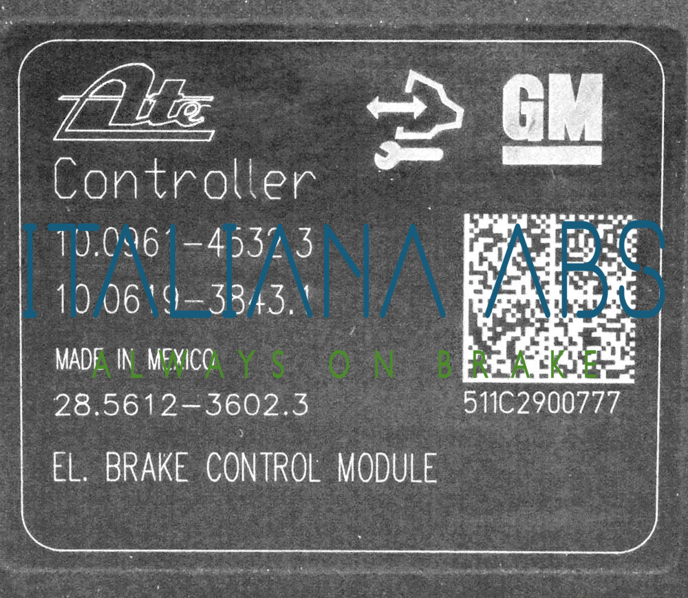 Centralina ABS OPEL, codici identificativi: 13379599 AFD 10021207544 10096145323