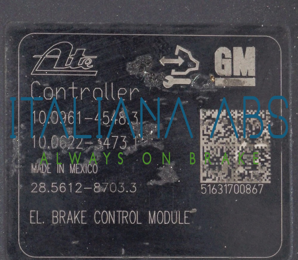 Centralina ABS OPEL, codici identificativi: 13440102 10021209704 10096145483