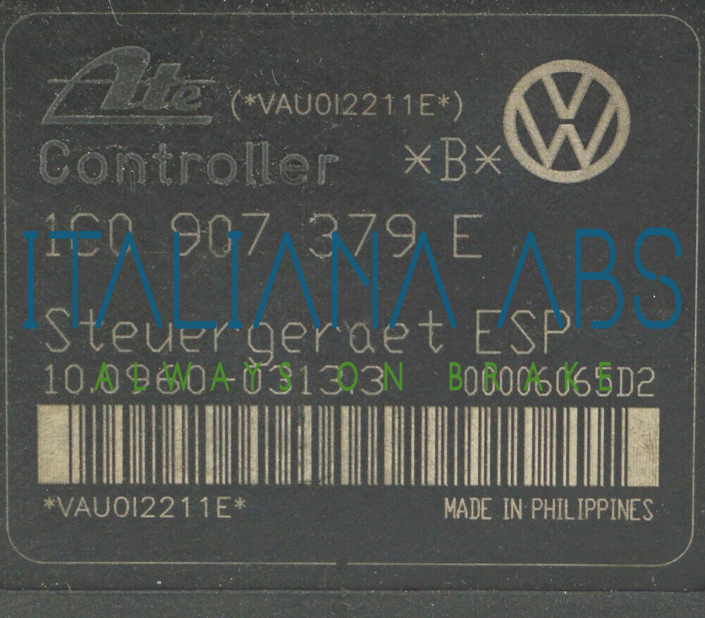 Centralina ABS VW, codici identificativi: 1C0907379E 10096003133 1J0614517E
