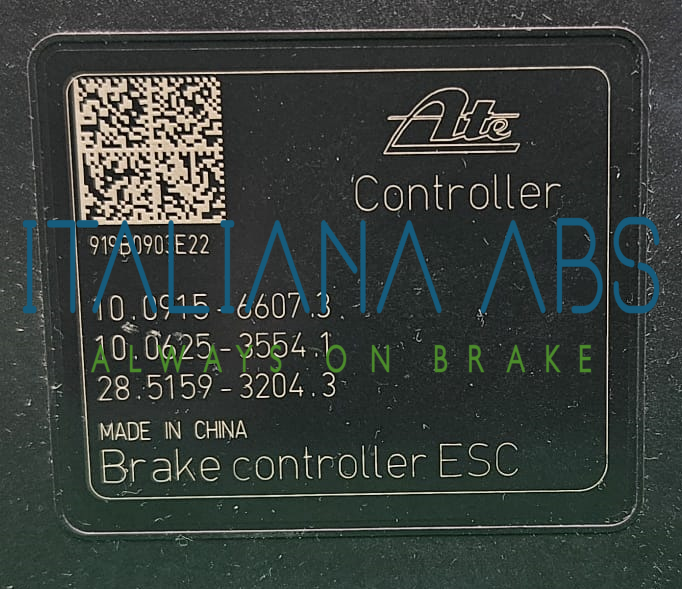 Centralina ABS PIAGGIO, codici identificativi: 1E002510 10022009214 10091566073