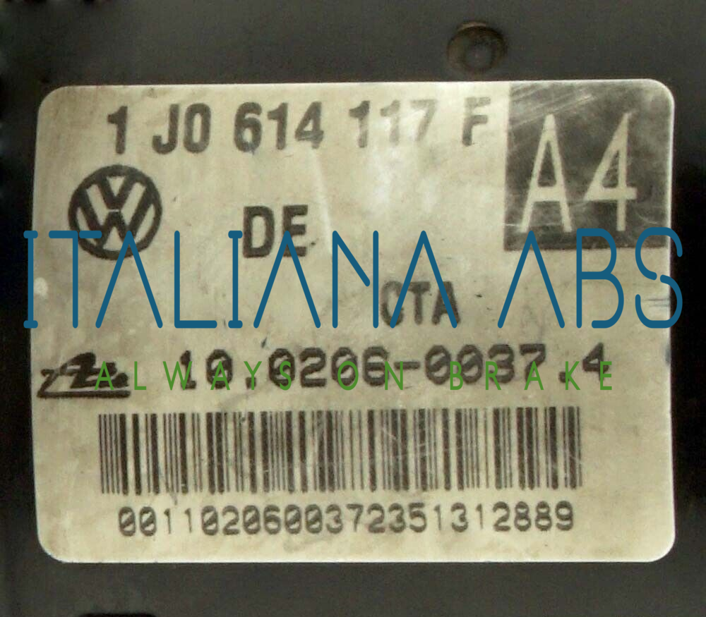 Centralina ABS VW, codici identificativi: 1J0614117F 1C0907379J 10096003153