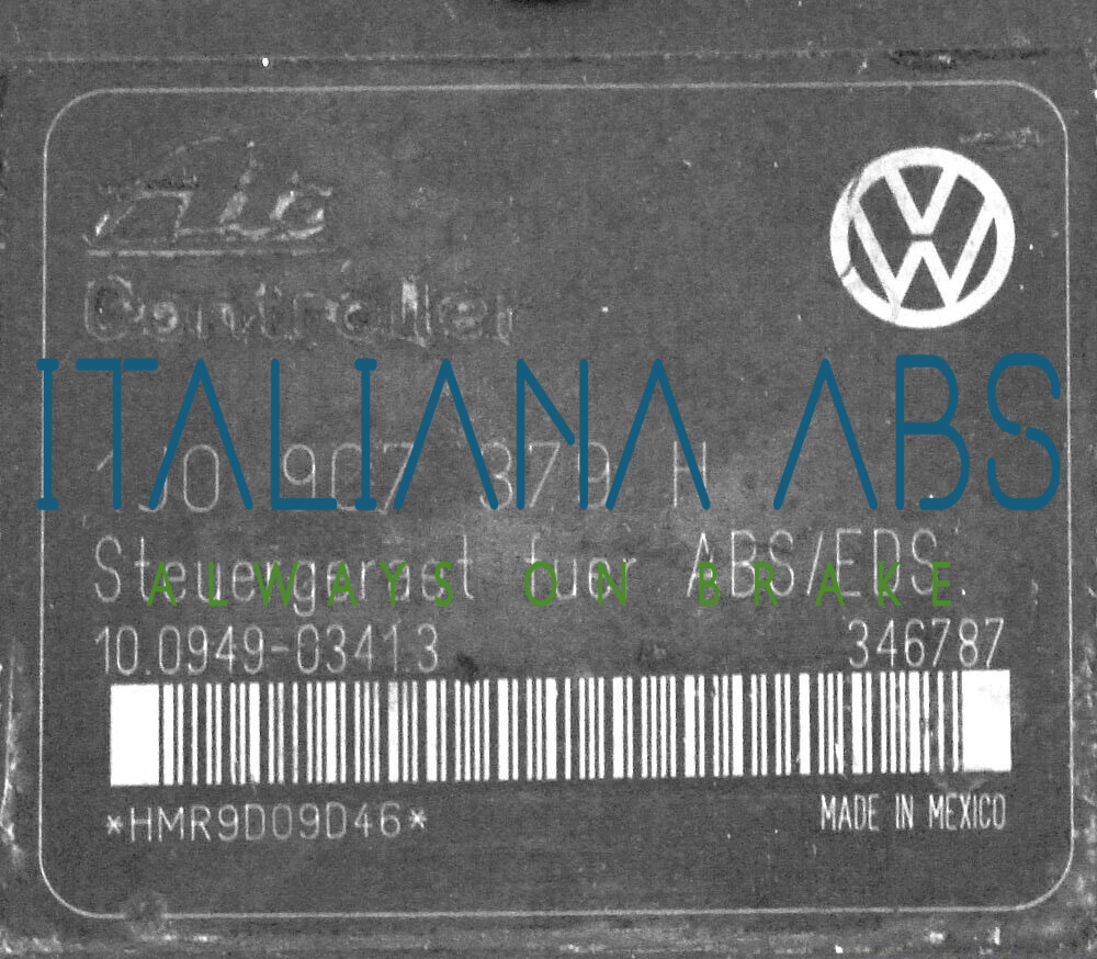 Centralina ABS VW, codici identificativi: 1J0907379H 10094903413 1J0614217C