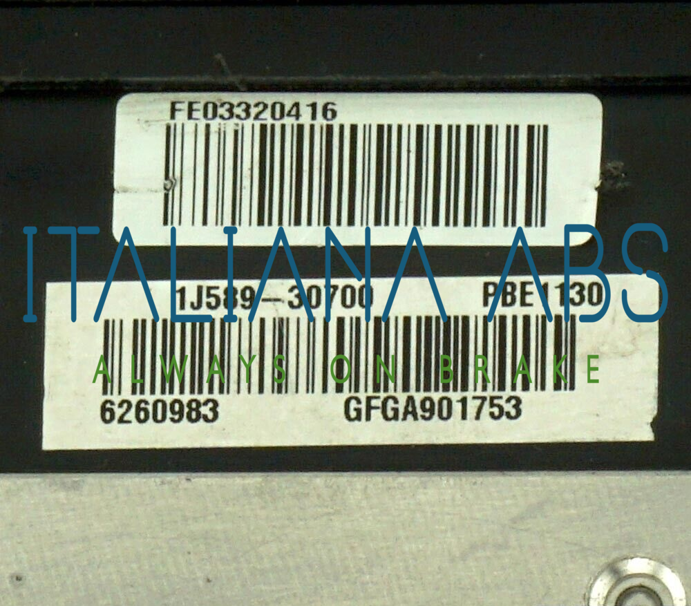 Centralina ABS HYUNDAI, codici identificativi: 1J58920700 589101J220 1J58930700