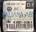 Centralina ABS AUDI, codici identificativi: 1K0614117AD 1K0907379AF 10097003213