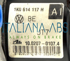 Centralina ABS VW, codici identificativi: 1K0614117H 1K0907379P 10097003153