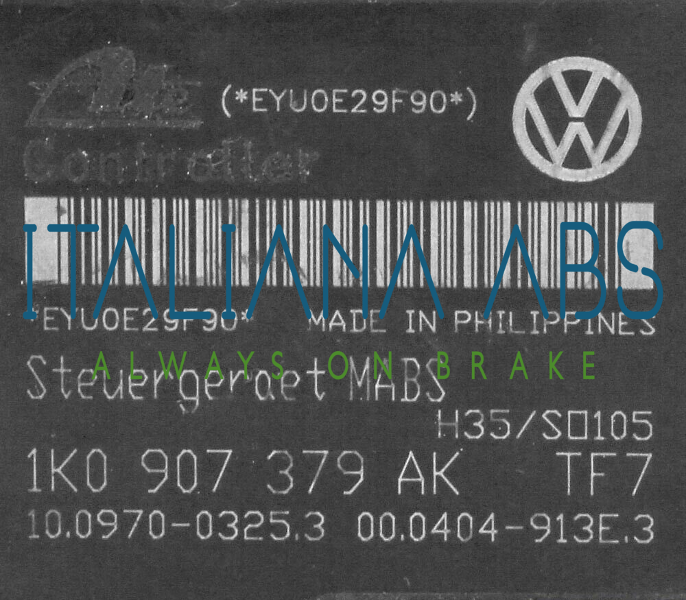 Centralina ABS VW, codici identificativi: 1K0614117S 1K0907379AK 10097003253