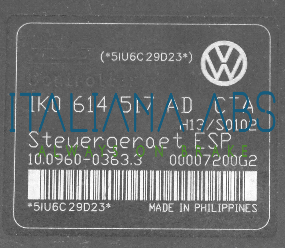 Centralina ABS VW 1K0614517AD 10096003633 10020602234