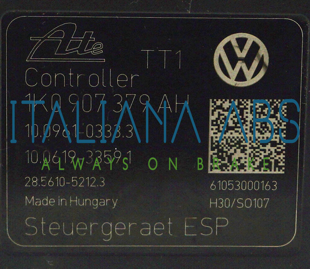 Centralina ABS VW, codici identificativi: 1K0614517BG 1K0907379AH 10096103333
