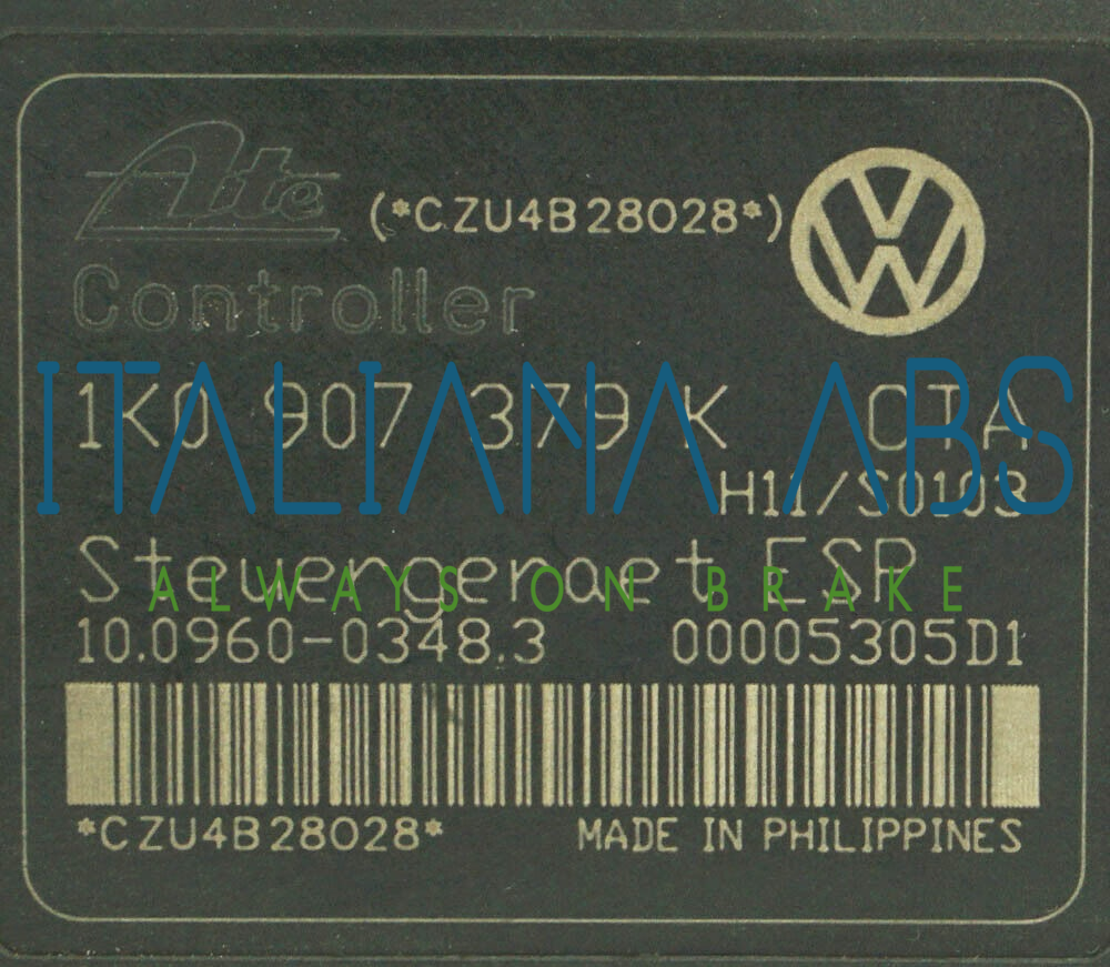 Centralina ABS VW, codici identificativi: 1K0614517H 1K0907379K 10096003483