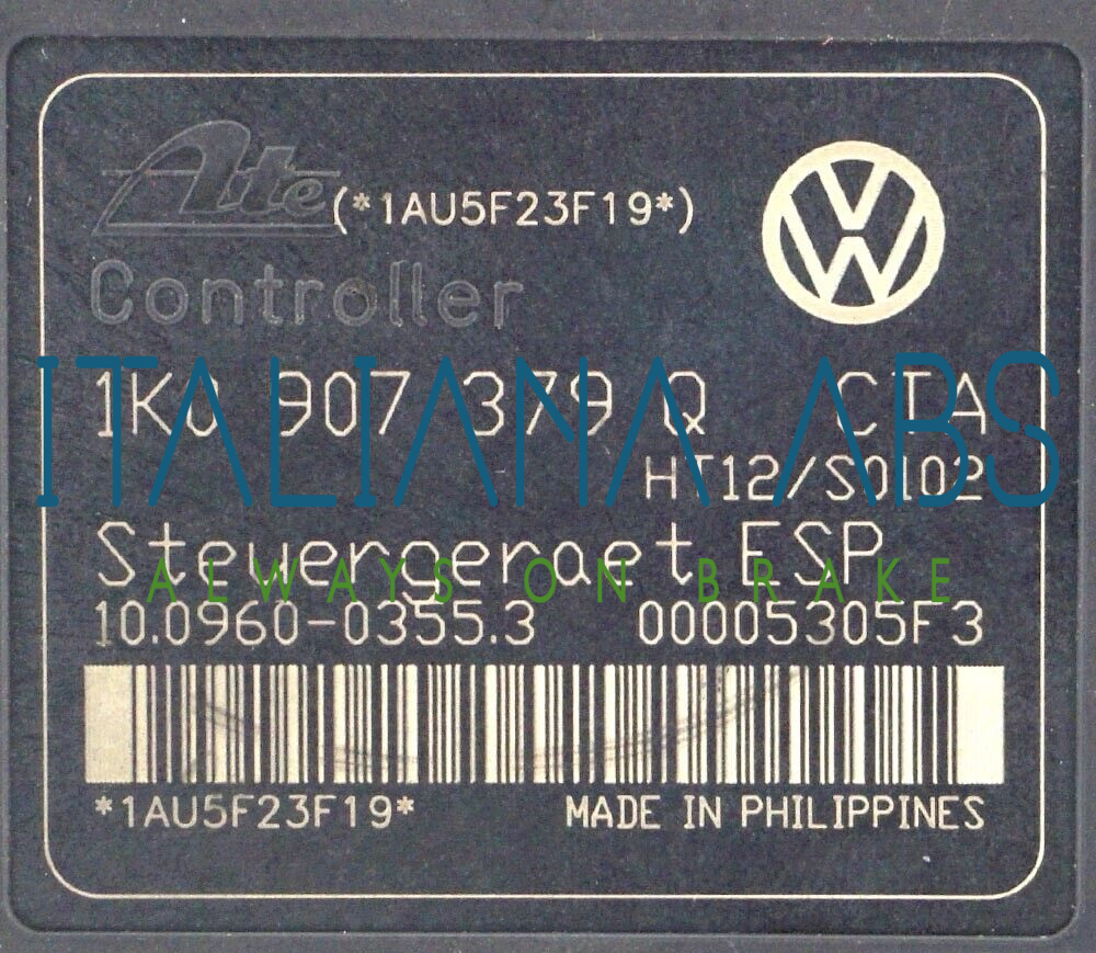 Centralina ABS VW, codici identificativi: 1K0614517M 1K0907379Q 10096003553