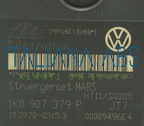 Centralina ABS VW, codici identificativi: 6Q0614517AE 0265950518 6Q0907379AQ