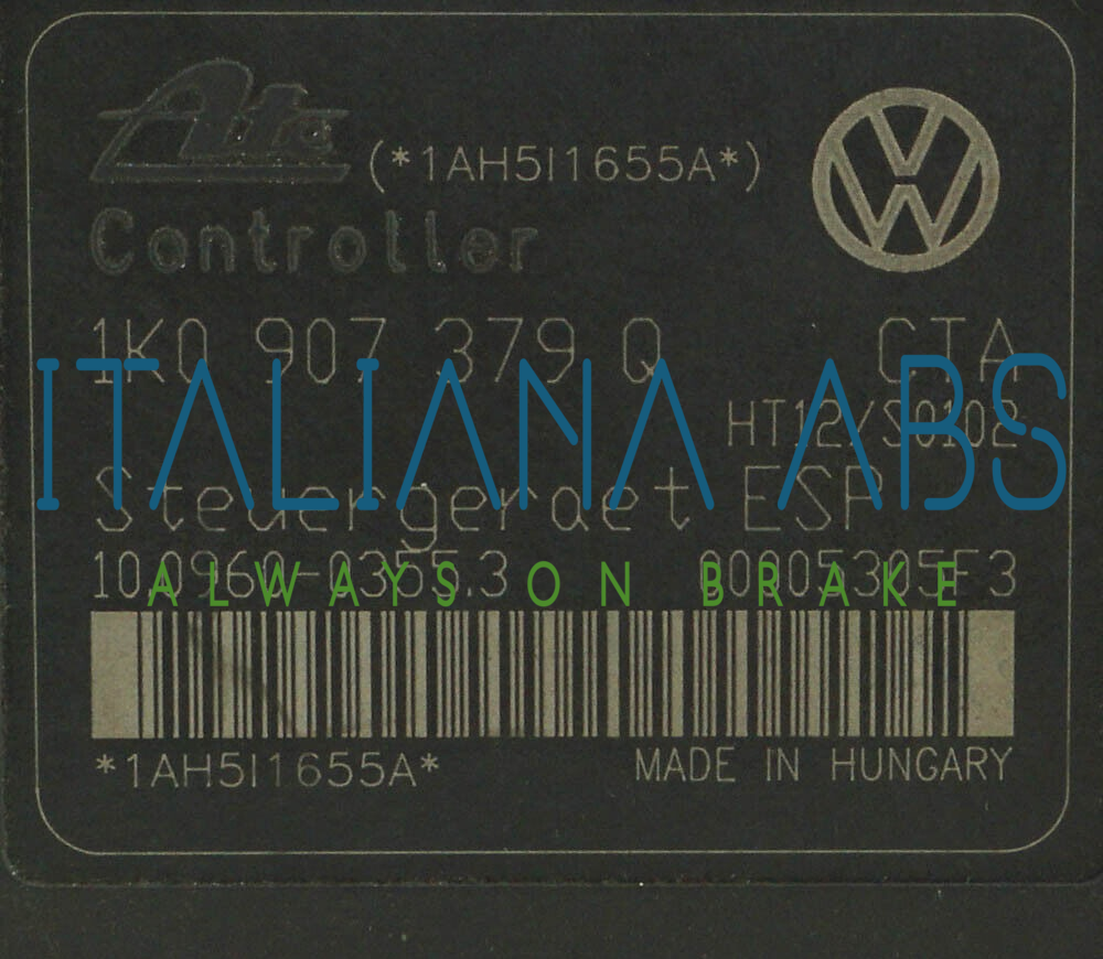 Centralina ABS VW, codici identificativi: 1K0907379Q 10096003553 1K0614518