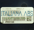 Centralina ABS JEEP, codici identificativi: 229222128 04779975AL P04779975AL