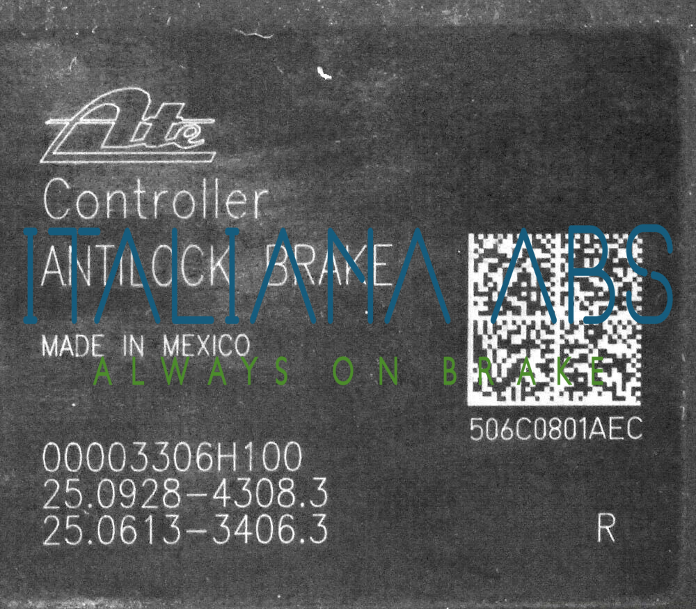 Centralina ABS JEEP, codici identificativi: 25092843083 P52124493AC 25021203424