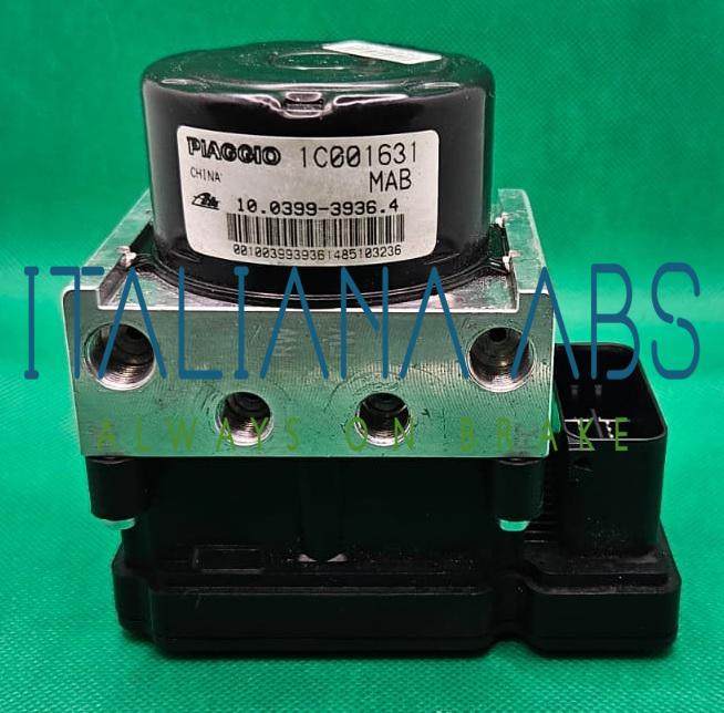 Centralina ABS PIAGGIO, codici identificativi: 28501286023 1C001631 MAB 100399393641