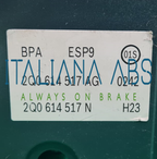 Centralina ABS VW, codici identificativi: 2Q0614517AG 0265292096 0265956685