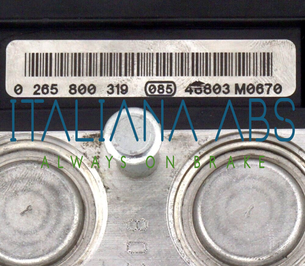Centralina ABS NISSAN, codici identificativi: 0265800319 0265231341 47660AX600