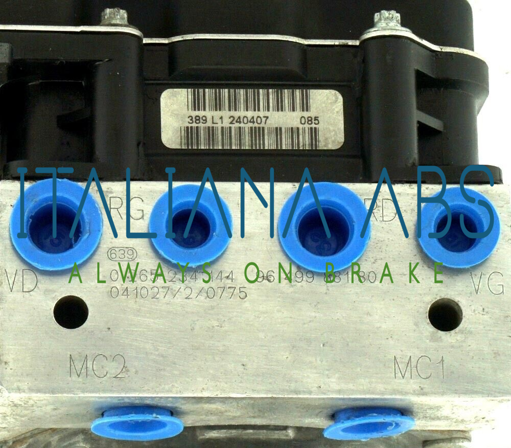 Centralina ABS CITROEN, codici identificativi: 0265950370 96489462080 9649988180