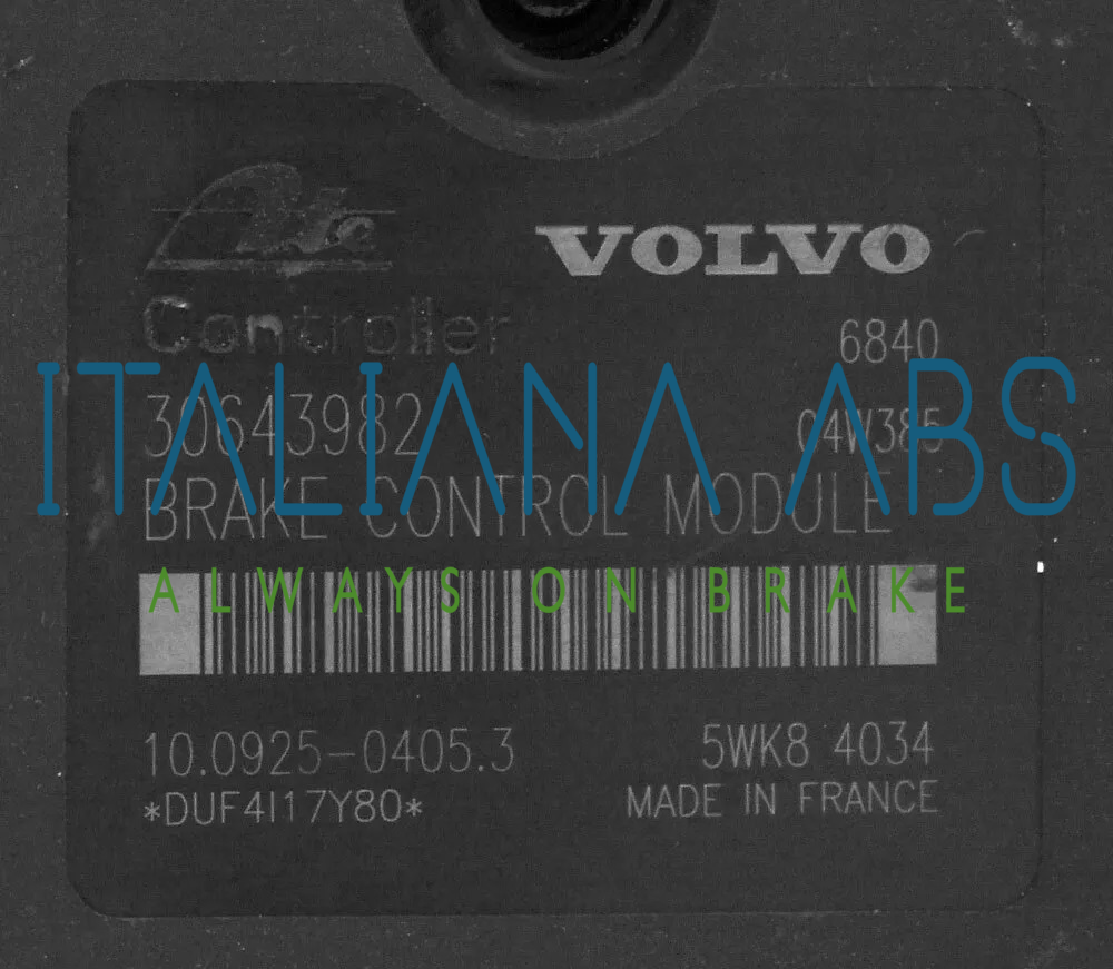 Centralina ABS VOLVO 30643982 10092504053 P30643981