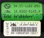 Centralina ABS BMW, codici identificativi: 34511162291 10020201434 10045708053