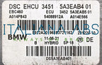 Centralina ABS BMW, codici identificativi: 34515A3EAB4 01 A014P843 54088912A A014E566