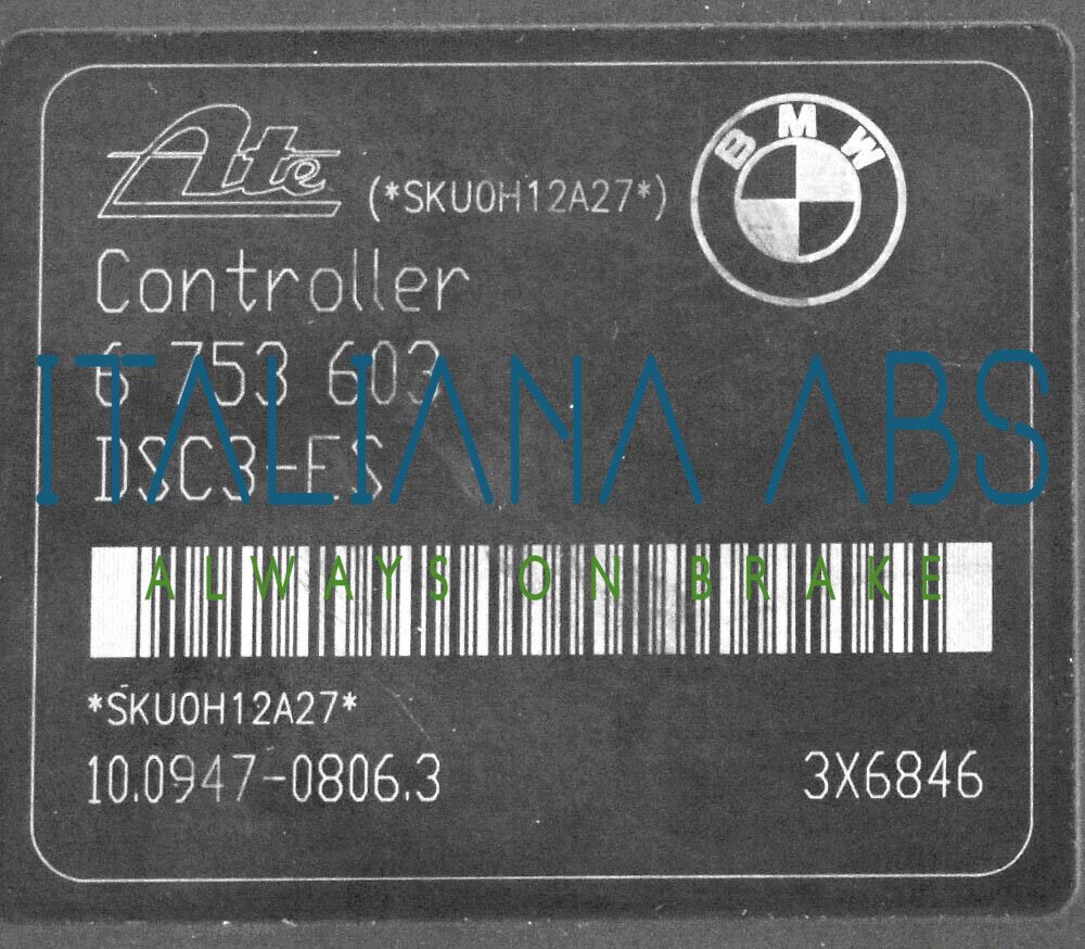 Centralina ABS BMW, codici identificativi: 34516753598 6753603 10094708063